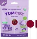 Tumeez Organic Lollipops til Opset Mave Relief, Variety Pack Perfekt til fordøjelse, Heartburn og mere, mens smagfulde, Grape & Apple Flavors, 28 Greve