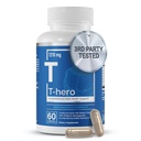 Væsentlige elementer T-Hero - Daglig Testosteron støtte til mænd - fremmer Vitality & Drive - med Ashwagandha, Shilajit, Boron, DIM - 60 Greve - 30 Tjenester