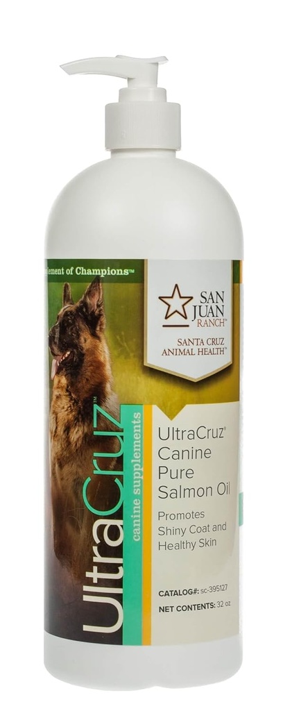 UltraCruz Canine Pure Salmon Oil Supplement til hunde, 32 oz, sc- 395127