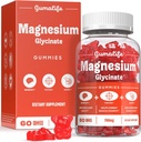 Gumalifes 700 mg Magnesium Glycinate Gummies Enhance Relaxation, tilbyder en sukkerfri blanding af velgørende næringsstoffer. Hver æske indeholder 60 tællinger (60 tællinger, Boysenberry)