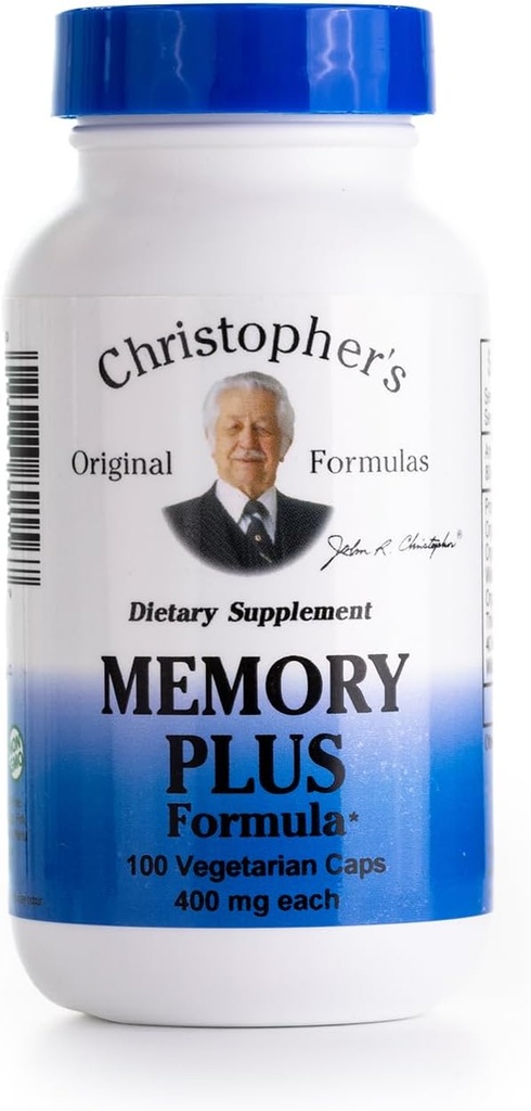 Christopher 's Original Formulas Memory Plus Herbal Blend - Hjerne Kognitiv funktion, Energi, & Alerness
