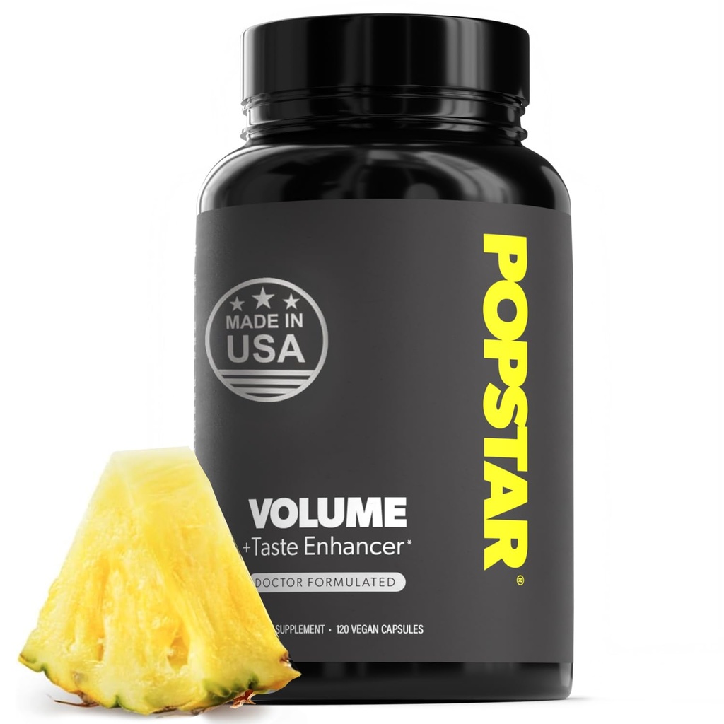 POPSTAR Labs Semen Volume Booster - Mænds Semen Health & Fertility Supplement - Læge Formuleret til at øge belastning volumen - Made in USA - Non- GMO, Organic, Vegan - 120 Kapsler (1 måned Tilgang)