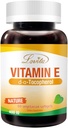 Lovita E 400 IE Softgels, Natural 268 mg (som D Alpha Tocopherol), Vegan for sund hud, hår, negle og immunsystem Support, 60 Vegetar Softgels
