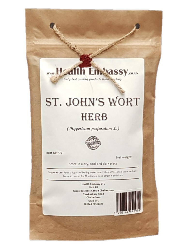Health Embassy St. John 's Wort Herb Tea Note 124; Hypericum Perforatum L