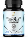 Magnesiumkompleksopløsning 124; 470mg Magnesiumglycinat, malat, & citrat for muskulatur, nerver, & Energy; 124; Høj Absorption 124; Vegan, Non- G20; 120 Kapsler