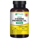 Vegan Evening Primrose Oil 2000mg med E-vitamin & B6 - 60 Vegan Softgels - 124; Pure Cold Pressed I 180 mg GLA per Capsule I Women 's Health I Premium Quality I af Prowise Healthcare