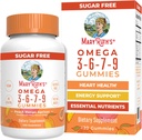 MaryRuth Organics Vegan Omega 3 6 7 9 Gummies Note 124; Op til 4 Måned Supply Memories 124; Omega 3 Supplement med Flaxseed Oil Memories 124; Omega 3 Gummies Memories 124; Ingen fisk Smag Memories 124; Non- GMO Memories 124; 120 Tælling
