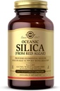 Solgar Oceanic Silica fra Red Algae 25 mg, 100 Vegetabilske kapsler - Excellent Kilde til Calcium, Understøtter Bone Health - Non-GMO, Vegan, Gluten Free, Dairy Free, Kosher - 50 Tjenester