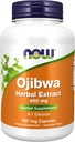 Now Supplements, Ojibwa Herbal Extract 450 mg, Koncentreret Blend, Alkohol- fFree, 4: 1 Herbal Ekstrakter, 180 Veg kapsler