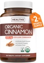 USDA Organic Ceylon Cinnamon Pills - High Potency Cylon Cinnamon Supplement med 1000 mg per servering til fuld Body Antioxidant Support - Vegan Non- GMO cGMP Made & Lab Verified (2 Months Supply)
