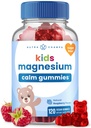 NutraChamps 120 Kids Magnesium Gummies - Sugar Free Cale Magnesium Gummies for Kids - 4 måneders Supply - Understøtter Knoglesundhed, søvn - Magnesium Citrate for Kids Supplement