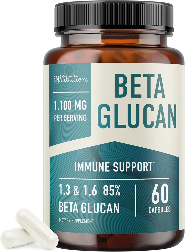 Beta glucan Supplement 1100mg for Immunitet, Skin & Gut Support Name