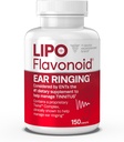 Lipo- Flavonoid Plus Tinnitus Relief - Doctor- Anbefalet til Ringøre - Klinisk-Proven Lemon Bioflavonoid Complex med vitaminer C, B1, B2, B6, B12, & Calcium - 150 kapsler