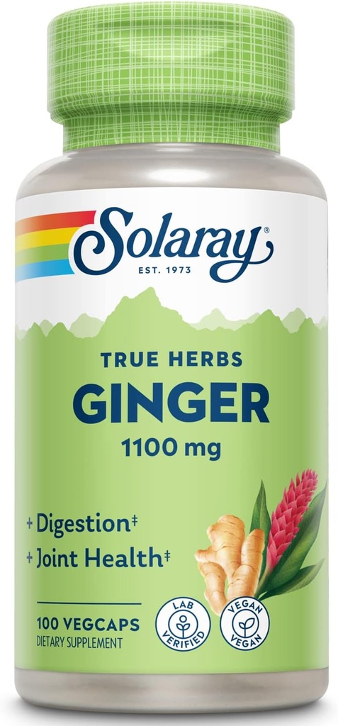 SOLARAY Ingefær Root 1100mg