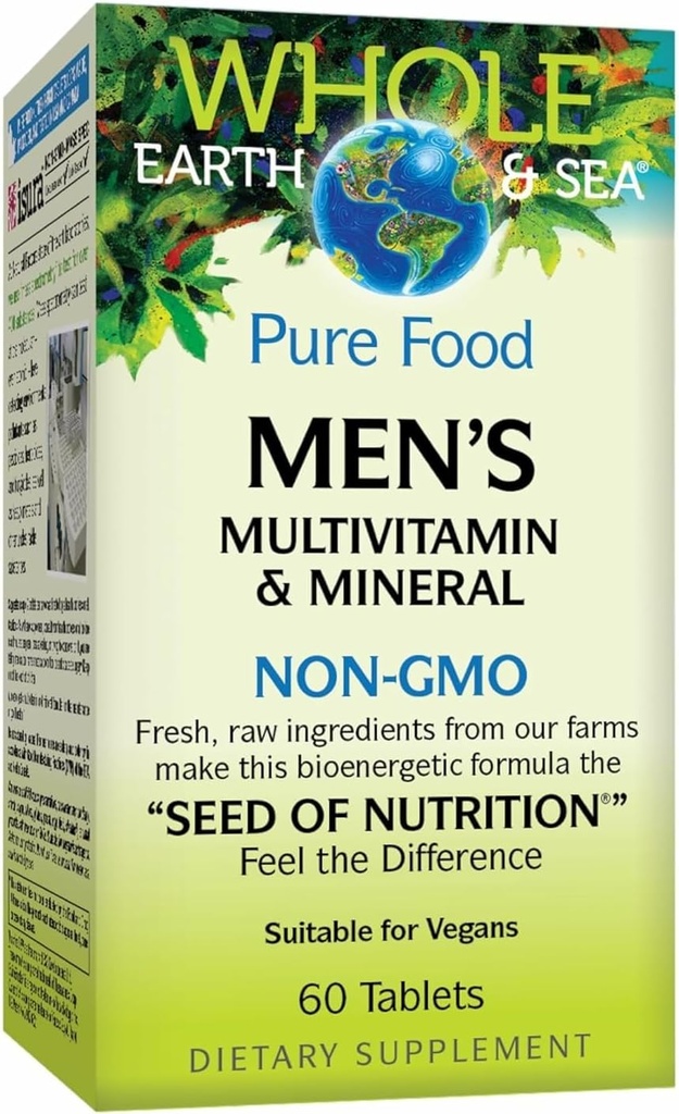 Natural Factors, Men's Multivitamin & Mineral, 1 Serving Contains Nutrition Equivalent to ½ lb of Veggies, 60 Tablets