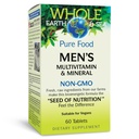 Naturlige faktorer, Mænds Multivitamin & Mineral, 1 Servering Indeholder Nutrition Ækvivalent med ½ LB Veggies, 60 tabletter