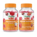 Lifeable Magnesium Kids + immunsupport Kids, Gummies Bundle - Great Tasting, Vitamin Supplement, Gluten Free, GMO Free, Chewable Gummy