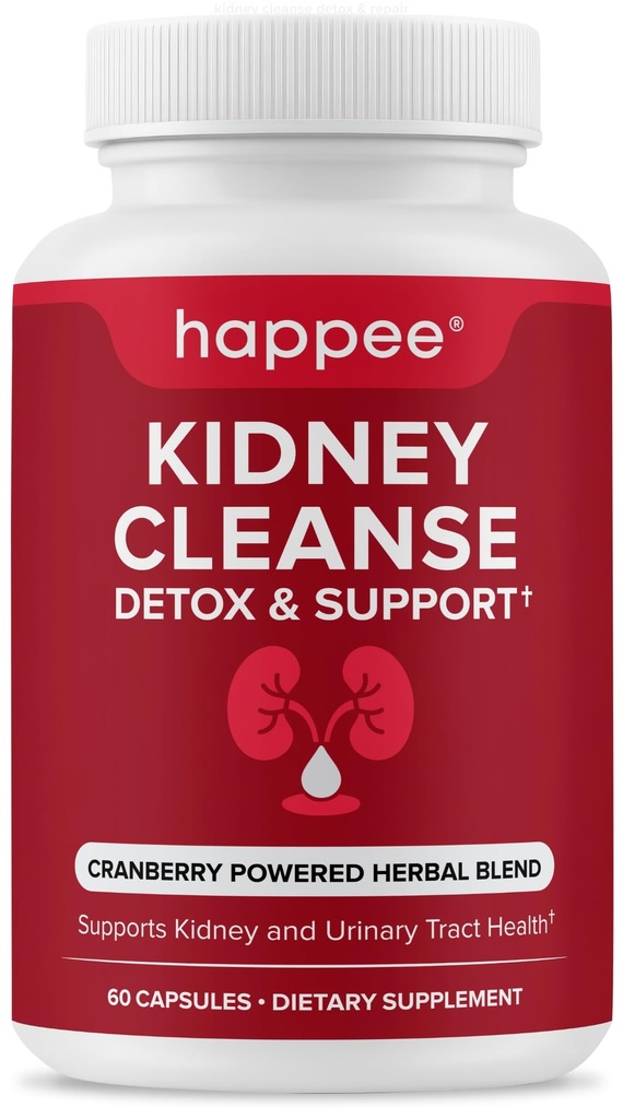 Nyre rense Detox & reparation Formel - Natural Nyre Support Supplement med Cranberry Extract & 21 urter til nyre, bstige, & Urinary Tract sundhed - Flush toksiner & gendannelse sundhed - 60 kapsler