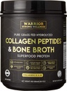 Premium Collagen Peptider Bone Broth Powder: Græs Fed Hydrolyzed Collagen Boost for sund hud, negle, hår, Joints, Muskler, Bones, fordøjelse, Keto Friendly, Unflavored
