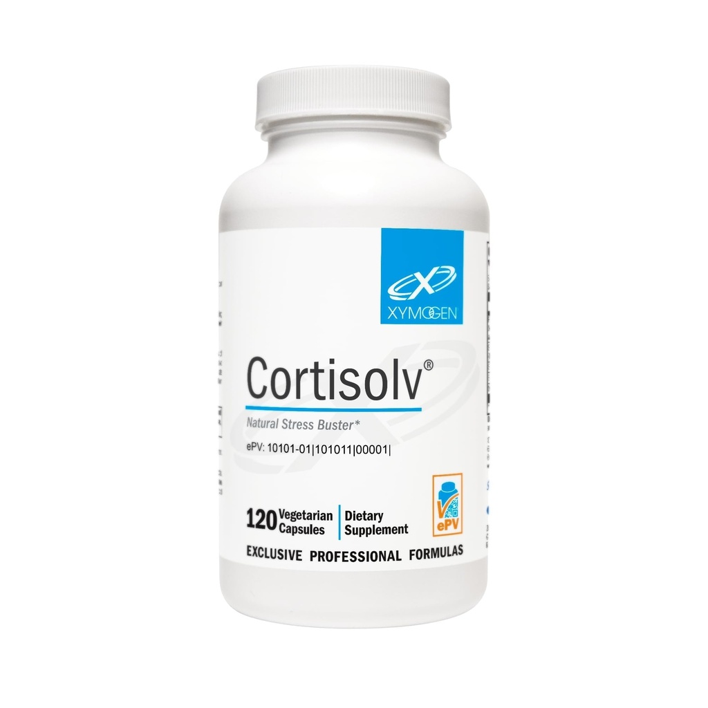 XYMOGEN Cortisolv Cortisol Supplement - Ashwagandha Supplement med L Theanine til støtte sunde Cortisol Niveauer, Energi, Afslapning og Mental Klarhed (120 Kapsler)