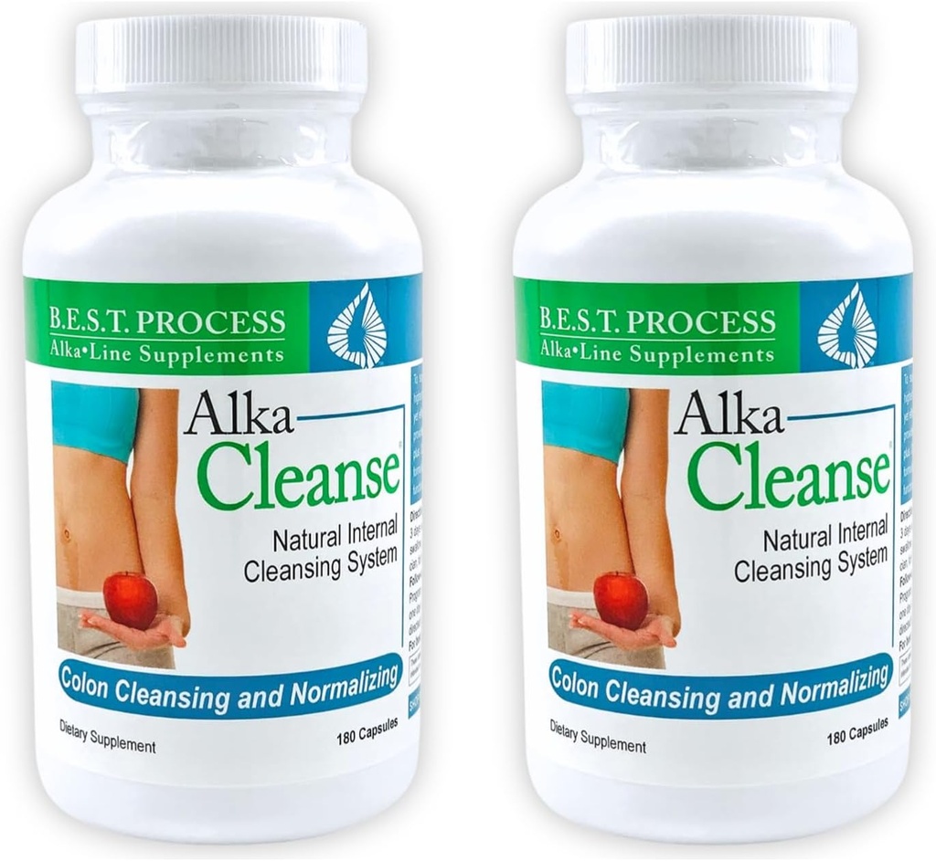 Alka • Rens bedste proces Alkalin - Herbal Detox Colon Cleanse & fordøjelsesbesvær Formel - Psyllium Husk, Probiotika, Enzymer & Urter (2)