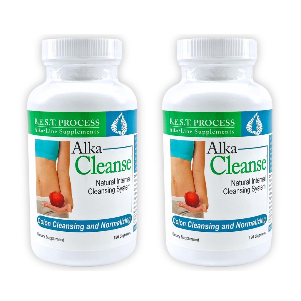 Alka • Rens bedste proces Alkalin - Herbal Detox Colon Cleanse & fordøjelsesbesvær Formel - Psyllium Husk, Probiotika, Enzymer & Urter (2)