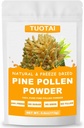 Premium Pine Pollen Powder, 100% Natural Powder, Ingen GMO, Ingen tilsætningsstoffer, Vegan