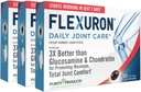 Renhed Produkter Flexuron fælles formel 3X bedre end Glucosamin og Chondroitin - Starter arbejder på kun 7 dage - Krill Oil, lav molekylvægt Hyaluronsyre, Astaxanthin - 30 greve (3)
