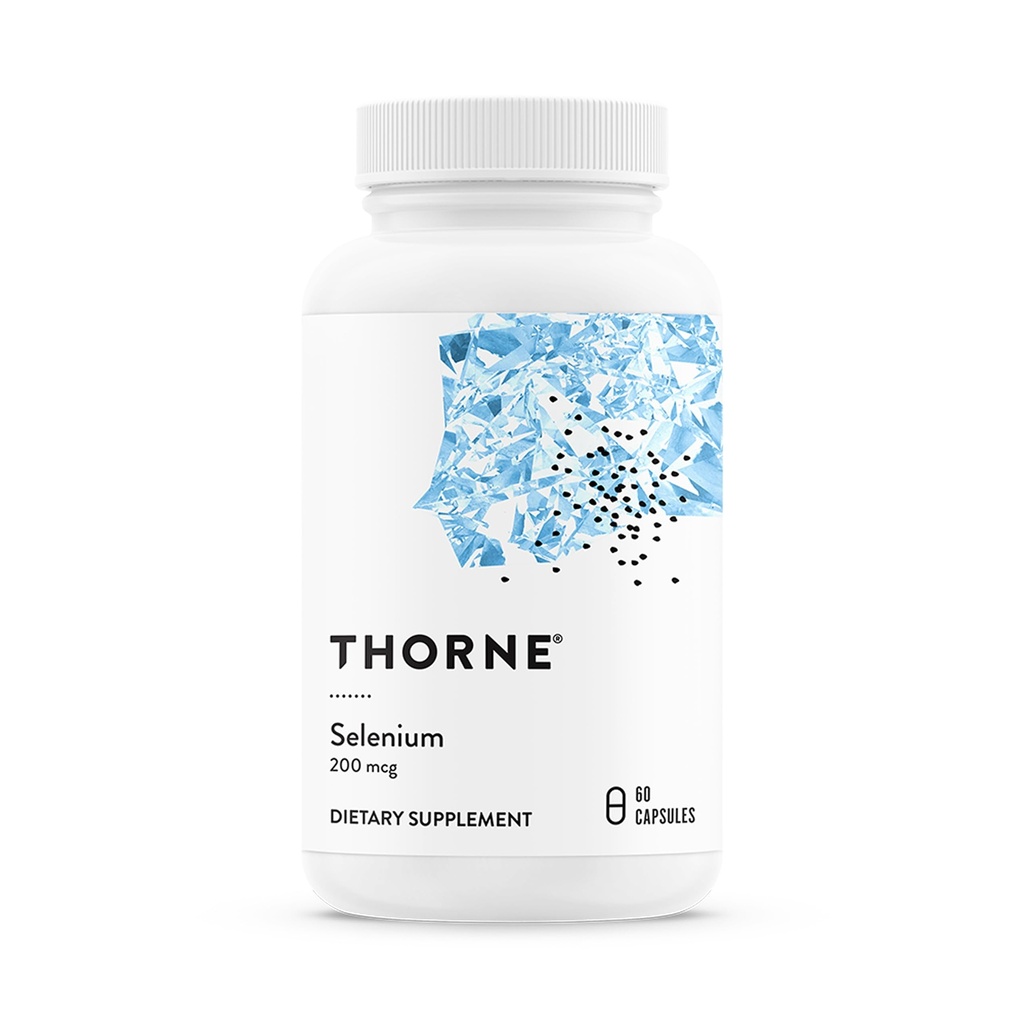 THORNE - Selen - 200 mcg Selen Supplement for antioxidant Support * - 60 kapsler