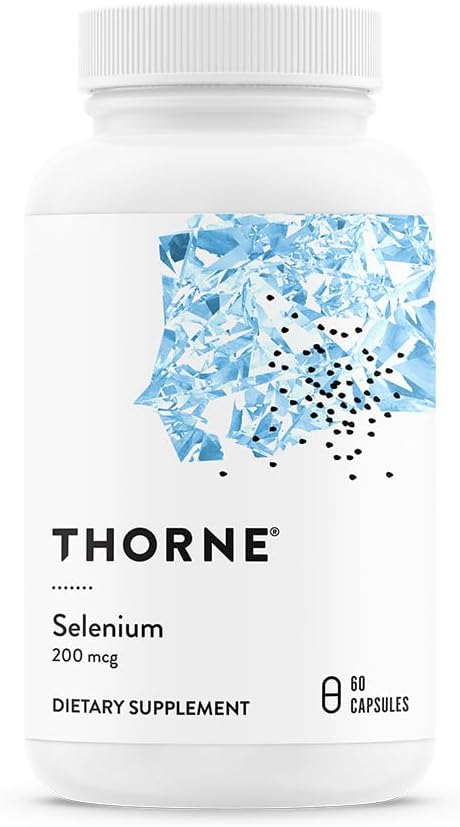 THORNE - Selen - 200 mcg Selen Supplement for antioxidant Support * - 60 kapsler