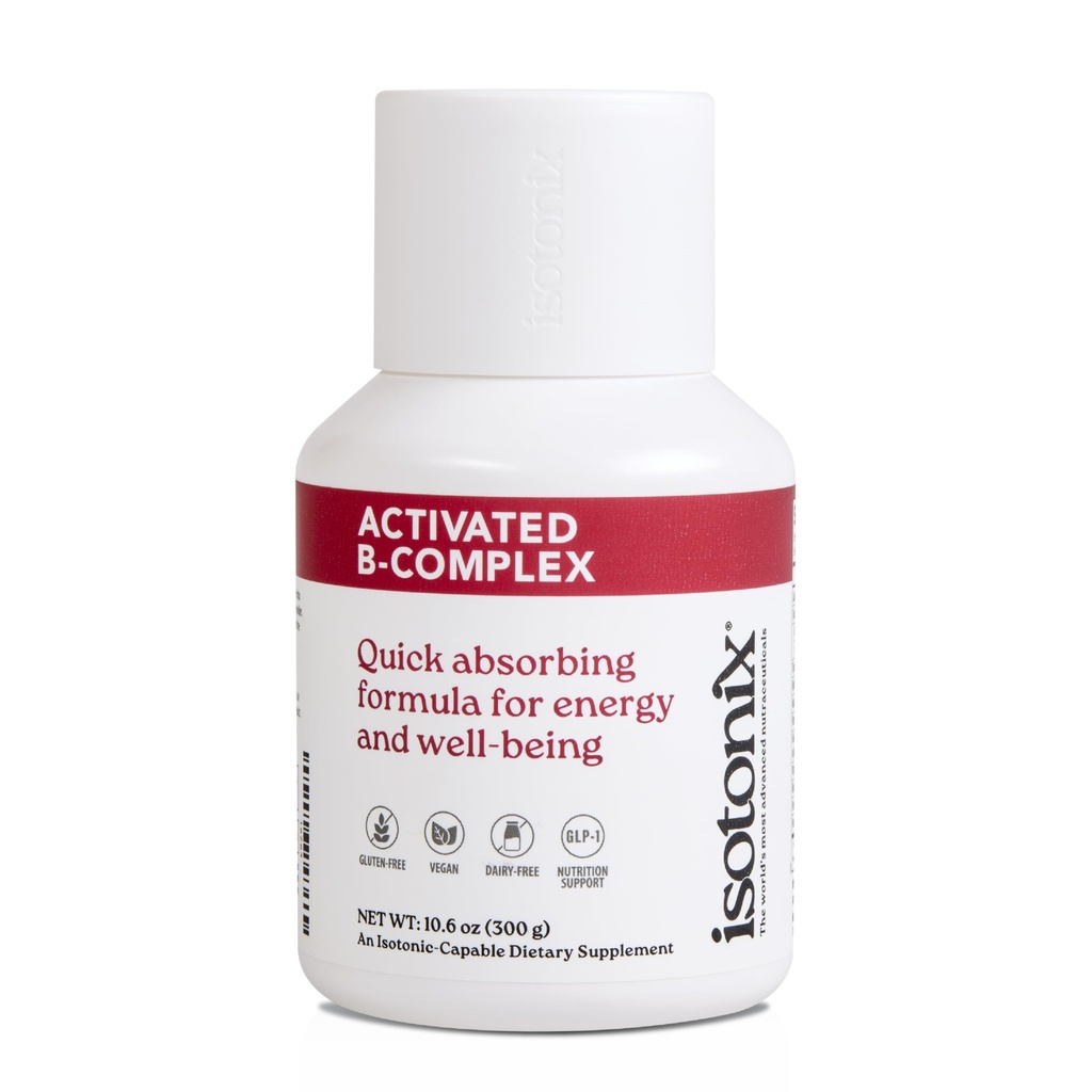 Isotonix Aktiveret B Complex - Vegan B Vitamin supplement til energi, Stress Relief, og nervesystem sundhed - Isotonic Drinkable Formel - 90 Servering