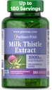 Puritans Milk Thistle 4: 1 Extract 1000mg 180 Softgel (Silymarin) Lever sundhed