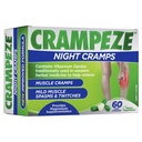 Crampeze Night Cramps Naturlig lindring af muskelkramper, spasmer & trætte ben 60 kapsler