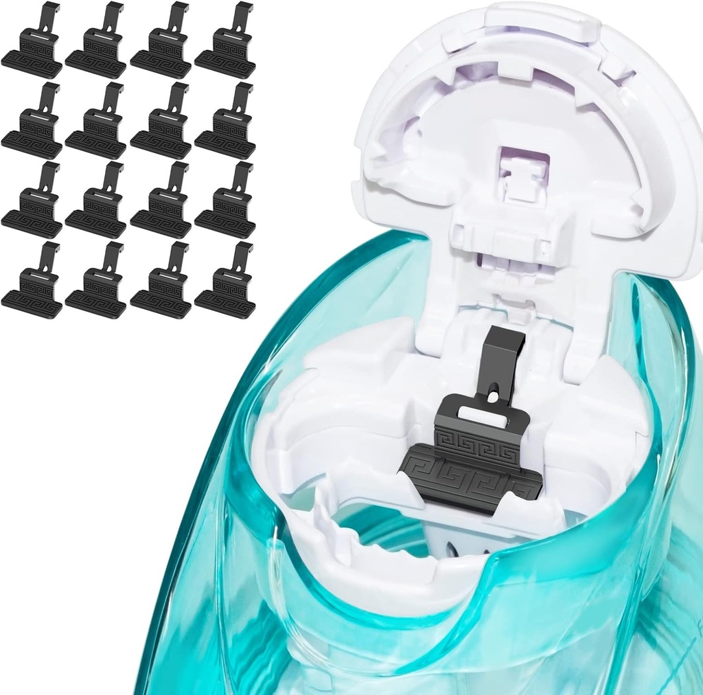 FireAnt Silicone Saline Pods Repills Tilbehør kompatibel med Navage Nasal Care, 16 Pack Genanvendelige Silicone Salt Pads Repills Erstatninger, Easy Operation (Black 16 Pakker)