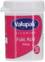Valupak Vitamins Supplements Folic Acid 400mg 90 Tablets
