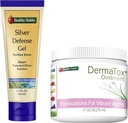 Sunde Vaner Skincare Bundle - 1.7oz DermaTox Salve og 1.5 oz Sølv Defense Gel - Alle naturlige, alle formål, sikker og effektiv hud nourisation