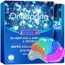 Eye Gel Pads (24 par) - Under Eye Patches for Puffy Eyes, Rynker, mørke cirkler, Natural Collagen Eye Gels, Under Eye Mask Patches for Face to Soothe Puffiness, Eye Tasker