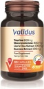 Validus Taurine 800 mg + Glucoronolactone 400 mg + Lions Claw Extract 100 mg + Guarana Extract 100 mg 60 kapsler