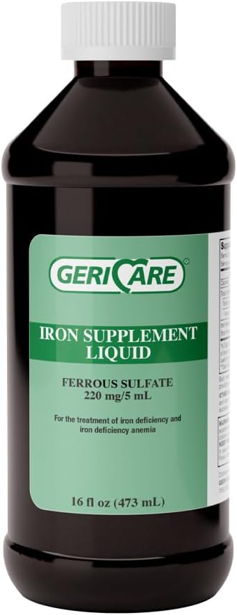 GeriCare 220 High Potence Liquid Iron Supplemented 124; Liquid Iron for admiral-