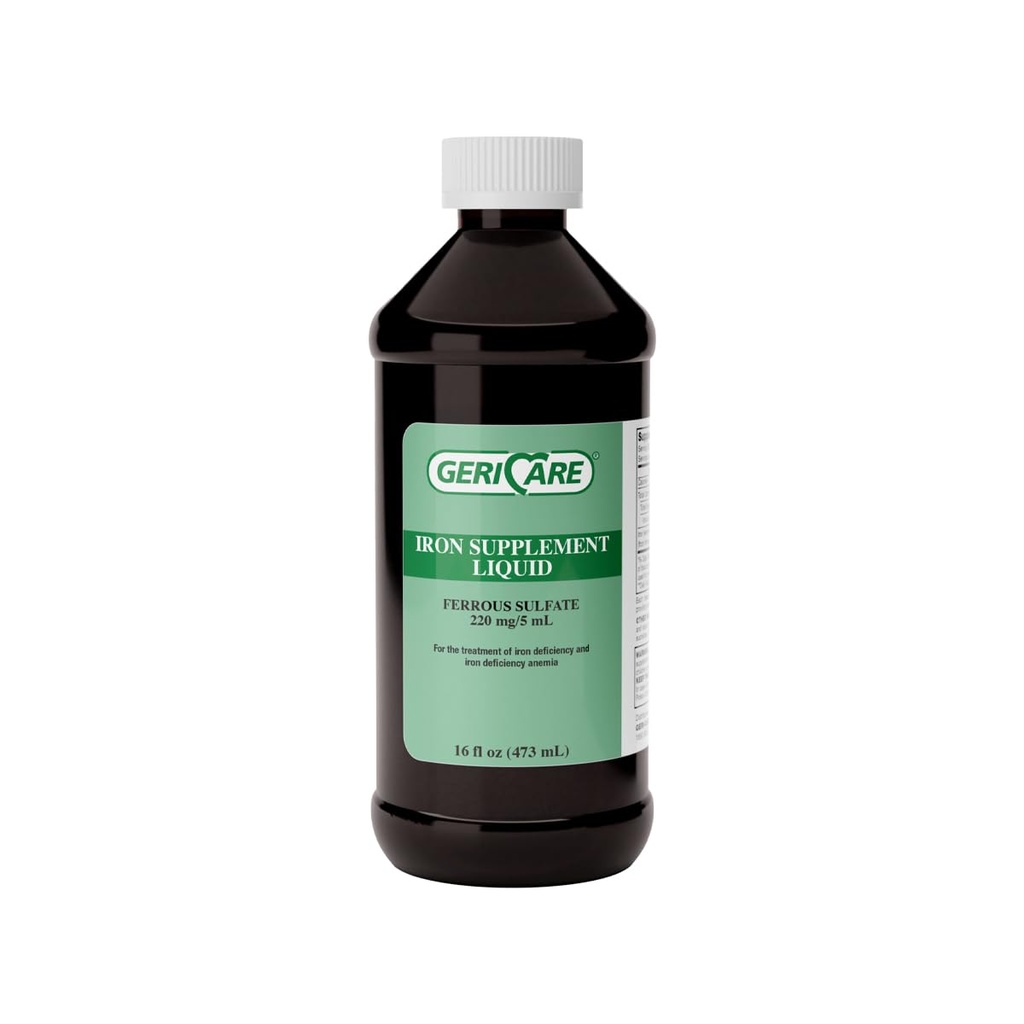 GeriCare 220 High Potence Liquid Iron Supplemented 124; Liquid Iron for admiral-