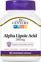 21. Century Healthcare Alpha Lipoic Acid 200 mg, 60 Grev Vegetariske Kapsler