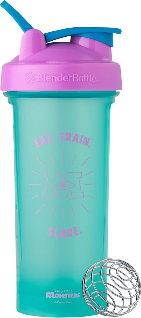 BlenderFlaske Pixar Classic V2 Shaker Flaske Perfekt til Protein Shakes og Pre Workout, 28-Ounce, Monsters Inc.