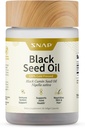 Snap Kosttilskud Black Seed Oil Capsules - 100% Cold Pressed Organic Nigella Sativa - Understøtter immunforsvar, Detox, hud, hår, Joints & Samlet Wellness - 90 Softgels