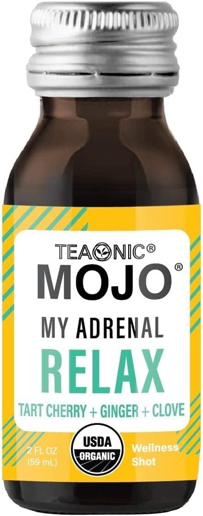 TEAONIC Adrenal og immunforsvar Wellness Shots Combo, pakke med 24 Wellness Shots - Min Adrenal Mojo og Min Immunitet Mojo