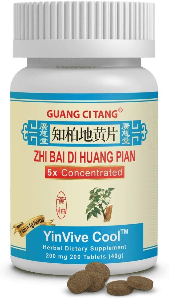 Zhi Bai Di Huang Pian - YinVive Cool - 200 mg 200 tabletter