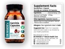 DR WAKDEs Garcinia Fruit Capsules (Garcinia cambogia, 60 Veg Caps, Plant- baseret supplement, Ayurvedic Herb, All Natural, Vegan)