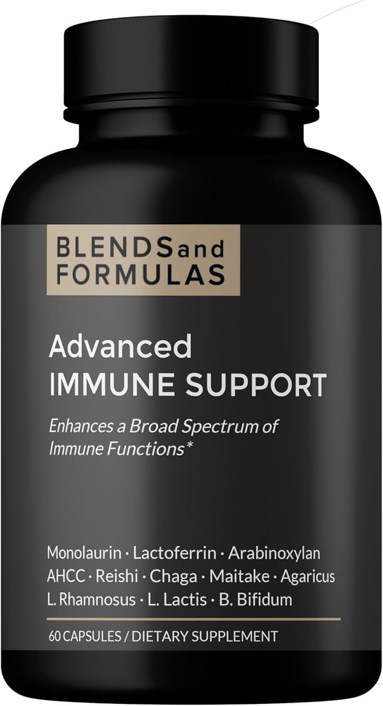 Immunstøtte (med Monolaurin, Lactoferrin, Svampe og Probiotika)