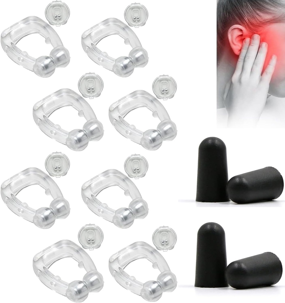 Acupeace Tinnitus Relief Device, Auricalm Tinnitus Relief Device, Tinnitus Relief til Ringøre, Tinnitus Ear Cuff Set Stop Ear Ringing (4Pars)