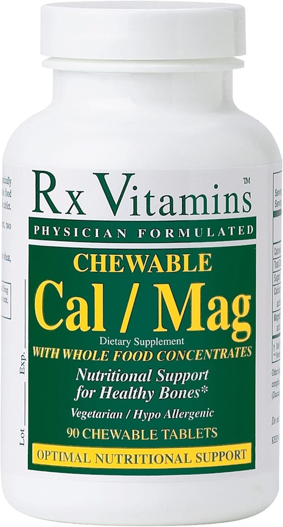 Rx Vitaminer Chewable Calcium / Magnesium tabletter, 90 Tæl
