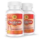 Nutrisalud Products Circulacion Complex, Capsulas naturales para la circulacion. Sæt de 2 Frascos. Combaten Varices, calambres, hinchazon de pies y Manos, ayudan a bajar el colesterol.